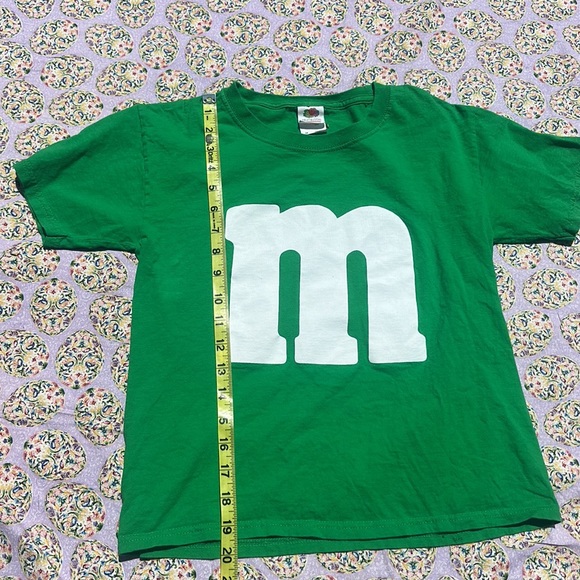 M&M M m cropped graphic tee Green m &m Size M HD 100% cotton Fruit of the loom - Picture 4 of 5